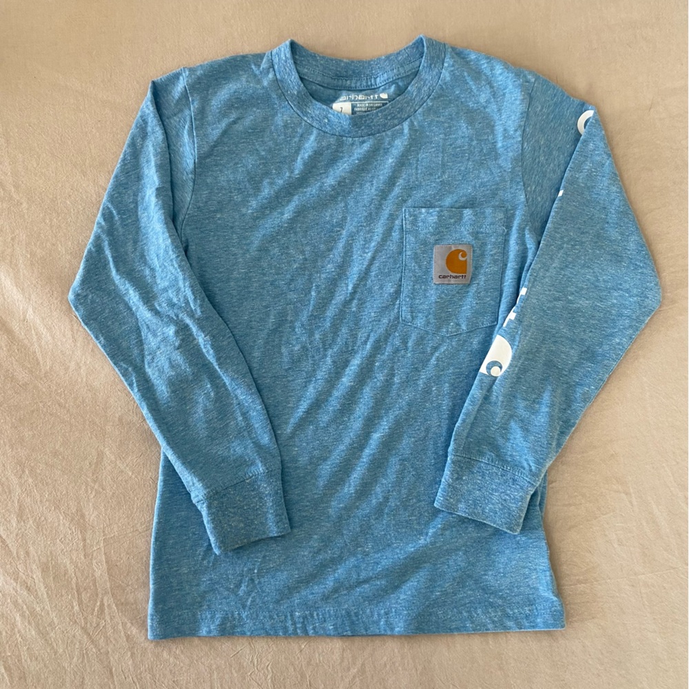 Carhartt Blue Long Sleeve Pocket T-shirt